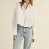 Cropped Button Down Shirt