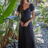Woven Polka Dot Smocked Dress (Available for Preorder arriving June 19-25)