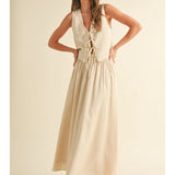 ELARA OATMEAL LINEN SKIRT