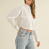 Cropped Button Down Shirt