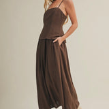 Americano Twofer Smocked Cami Dress