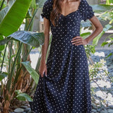 Woven Polka Dot Smocked Dress (Available for Preorder arriving June 19-25)