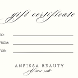 Anfissa Beauty Gift Card